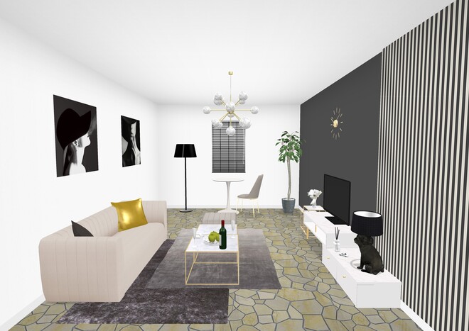 シック×ラグジュアリーリビング