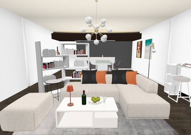 遊び心溢れる大人リビング