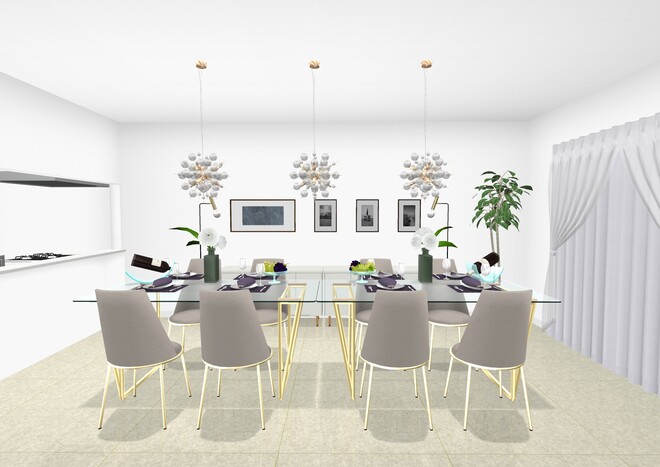 ラグジュアリーダイニングルーム