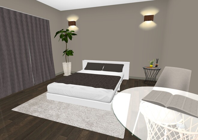 ホテルライクモダンベッドルーム